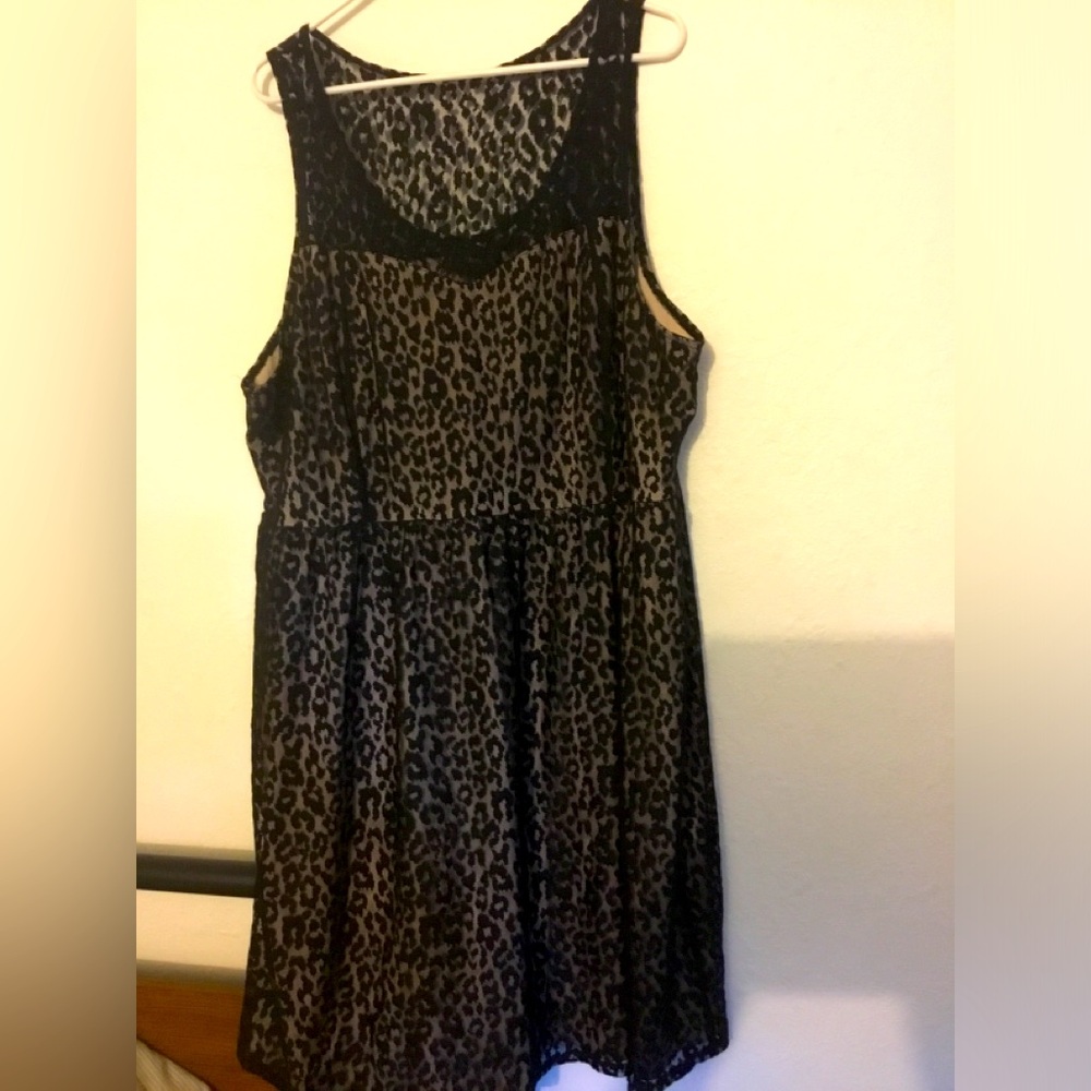 Lane Bryant animal print skater dress